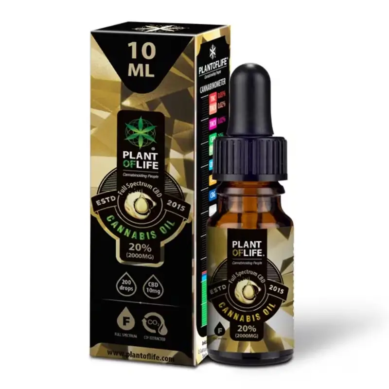 Óleo CBD 20% Full Spectrum em formato de 10 ml