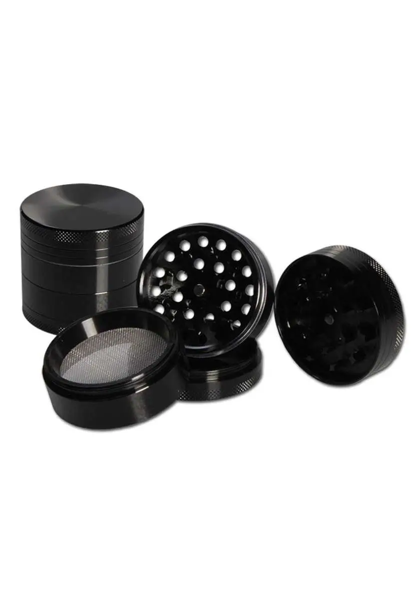 Grinder de alumínio 4 peças. côncavo anodizado