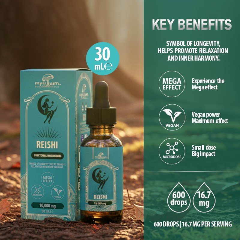 Reishi Mushroom Extract 10 ml - Image 2
